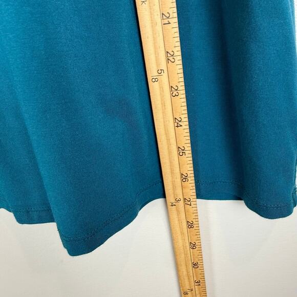 Talbots Top Women's 2X Plus Turquoise Teal Blue Stretch Sleeveless Tank Blouse - Picture 7 of 7